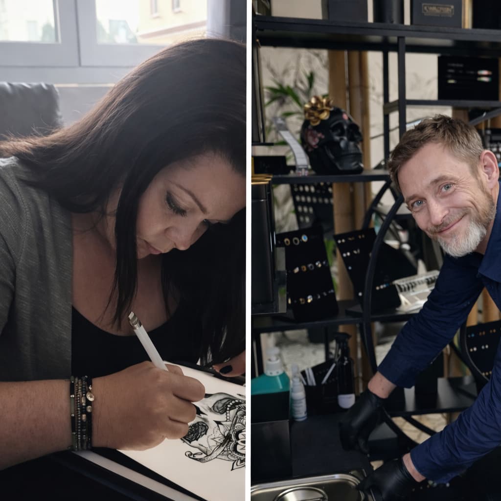 Danny und Tanja, Piercer und Tattoo bei True Nature Tattoo